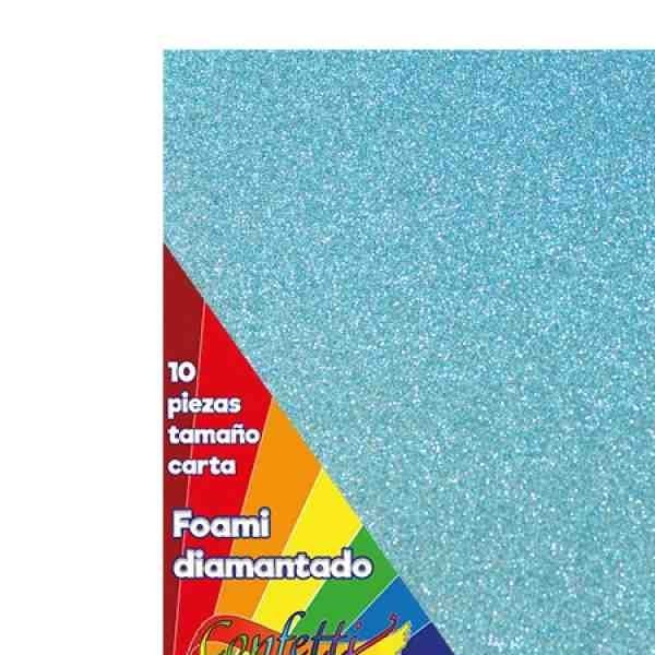 FOAMY DIAMANTADO CTA. AZUL CIELO E.10 C.800